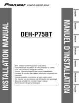 Pioneer DEH-P75BT Installation guide