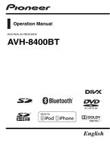 Pioneer AVH-8400BT User manual