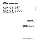 Pioneer AVH-G210BT User manual