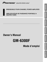 Pioneer GM-6300F User manual