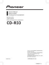 Pioneer CD-R33 User manual
