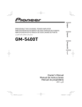 Pioneer GM-5400T User manual
