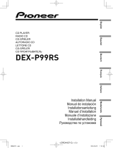 Pioneer DEX-P99RS Installation guide