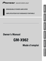 Pioneer GM-X962 User manual