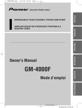 Pioneer GM-4000F User manual