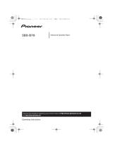 Pioneer SBX-B70 Operating instructions