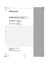 Pioneer HTP-072 Operating instructions