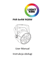 Light4Me PAR 6x4W RGBW User manual