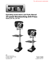 JET 15" Benchtop Drill Press Owner's manual