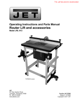 JET Router Lift Owner's manual