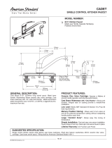 American Standard 8411 User manual