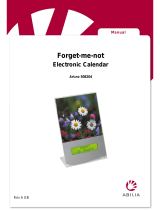 Abilia 508204 Forget-me-not Electronic Calendar Owner's manual