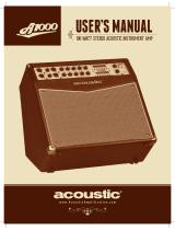 Acoustic A1000 User manual