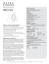 Altec Lansing FM912-8A SPEAKER SYSTEM Dimensions