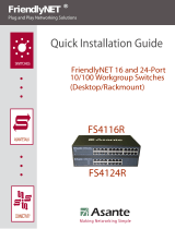 Asante Technologies FriendlyNET FS4116R User manual