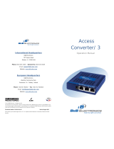 B&B Electronics Access Converter/ 3 Operating instructions