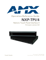 AMX NetLinx NXP-TPI/4 Operation/Reference Manual