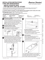 American Standard 0621.001 STUDIO User manual