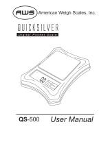 American Weigh Scales Quicksilver QS-500 User manual