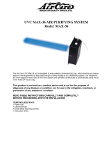 Air-Care MAX-36 User manual