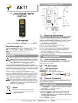 Ascon tecnologic AET1 User manual