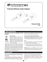 Audioengine W3 Setup Manual