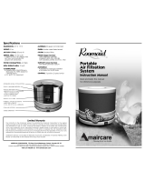 Amaircare Roomaid Portable Air Filtration System User manual