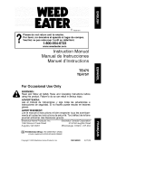 Weed Eater TE475 User manual