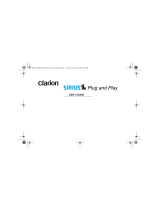 Clarion SIRIUS Plug and Play User manual
