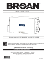 Broan ERVH100SE Installation guide