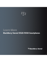 Blackberry Storm 2 9550 User manual