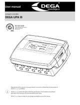 DEGA UPA III User manual