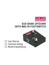 G-LAB AUX BANK UP/DOWN WITH MIDI IN FOOTSWITCH User manual
