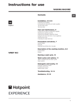 Hotpoint Experience WMEF 963 Instructions For Use Manual