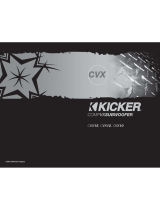 Kicker 2006 CVX Sub Box User manual