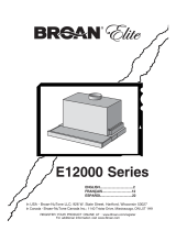 Broan E12000 Series User manual