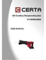 Certa CT18VRECSWA User manual