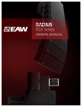 EAW Radius RSX series Owner's manual