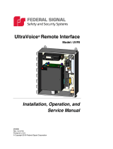 Federal Signal Corporation UltraVoice Installation, Operation And Service Manual
