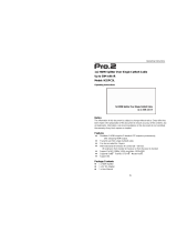 Pro 2 H2SPC5L Operating instructions