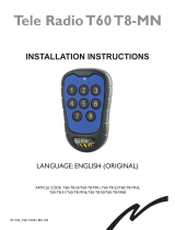 Tele Radio T60-T8-MN8 Installation Instructions Manual