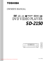 Toshiba SD-2150 Owner's manual