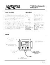 Seametrics FT420 Operating instructions