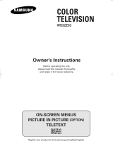 Samsung COLOR TELEVISION Owner's Instructions Manual