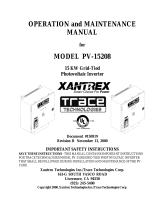 Xantrex PV-15208 Operation and Maintenance Manual