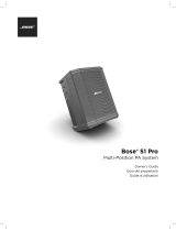 Bose S1 Pro Owner's manual