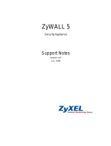 ZyXEL Communications ZyXEL ZyWALL 5 Support Notes
