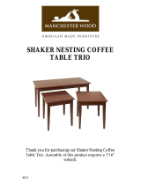 MANCHESTER WOOD SHAKER NESTING COFFEE TABLE TRIO Assembly Instructions