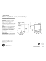 GE DSXH43EF dimensions and installation information
