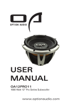 Option Audio OA12PRO11 User manual